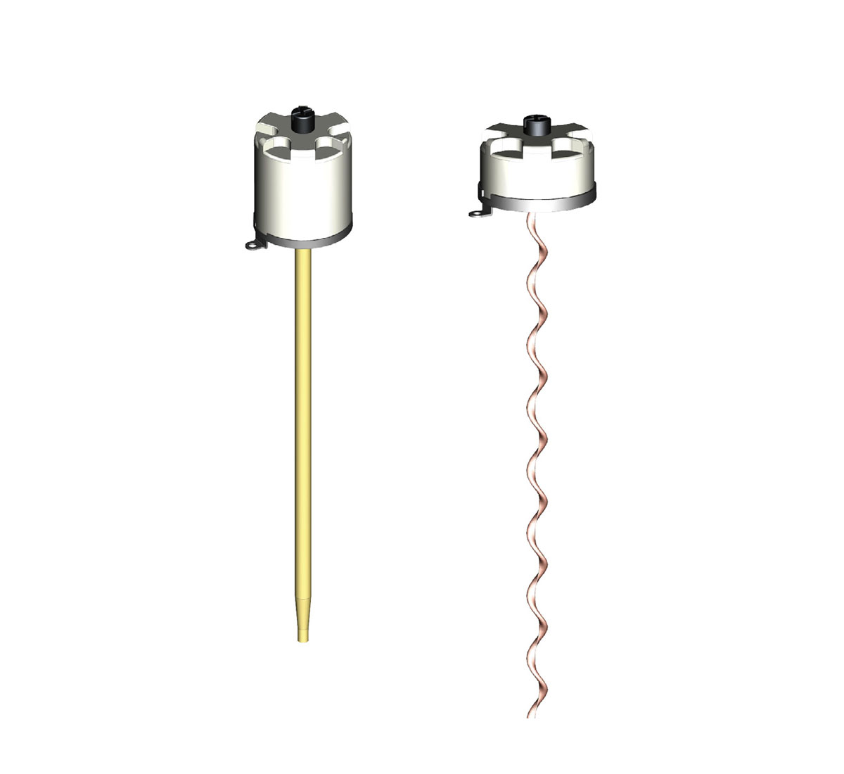 A picture of two different temperature limiter stiebels