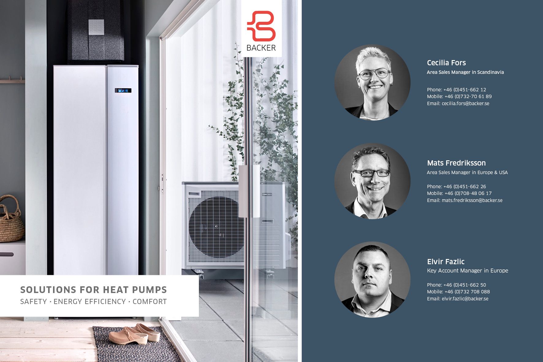 Image of an broschure for heat pumps 