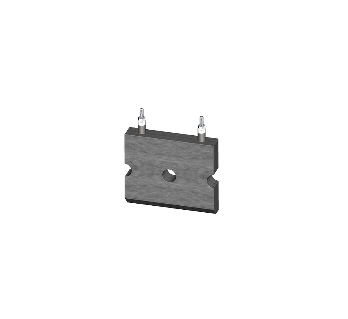 A picture of a Backer hot plate with cast-in tubular heating element