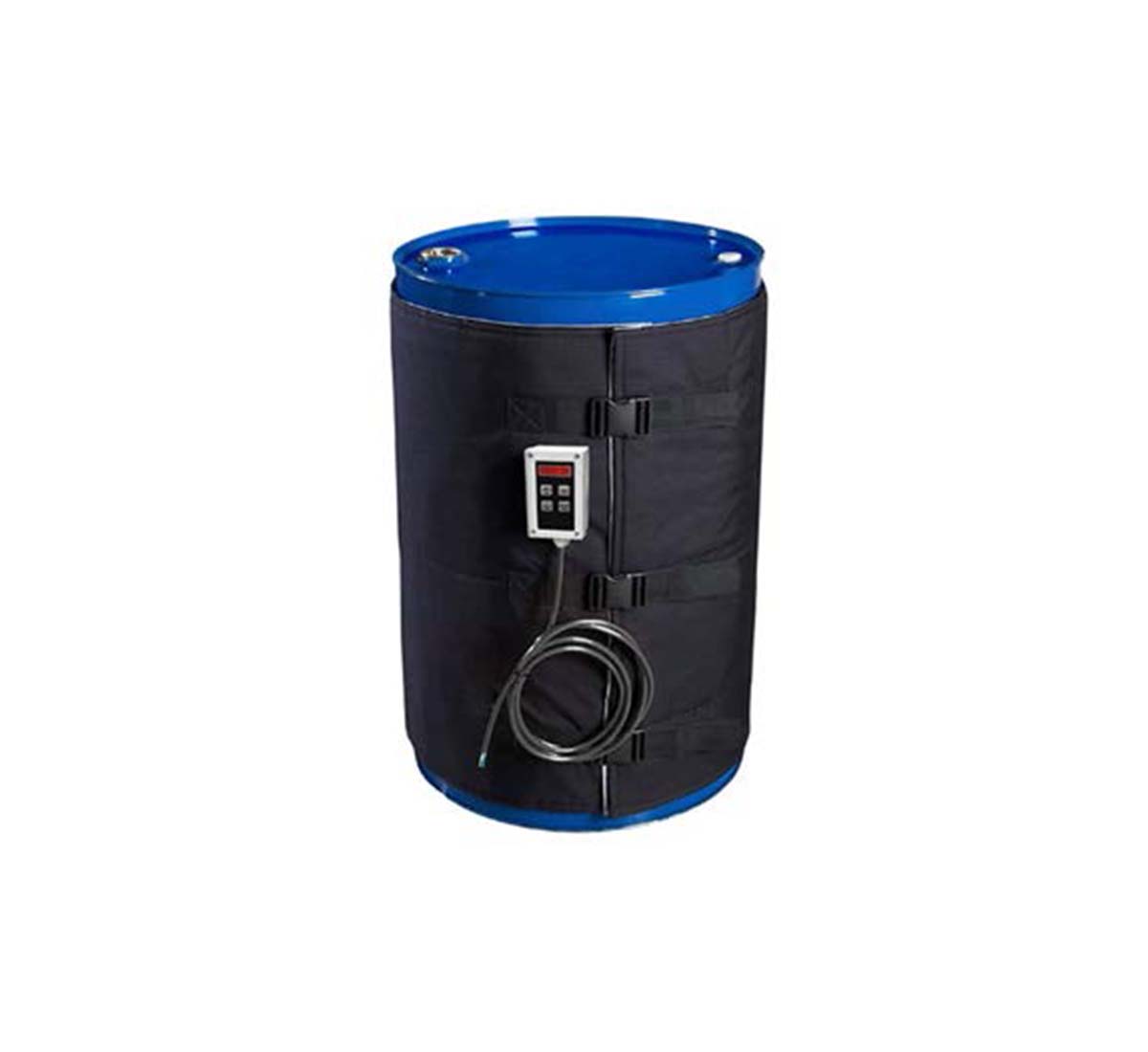 A picture of a drum heater with temperature of 0-90°C with casing of teflon coated polyester