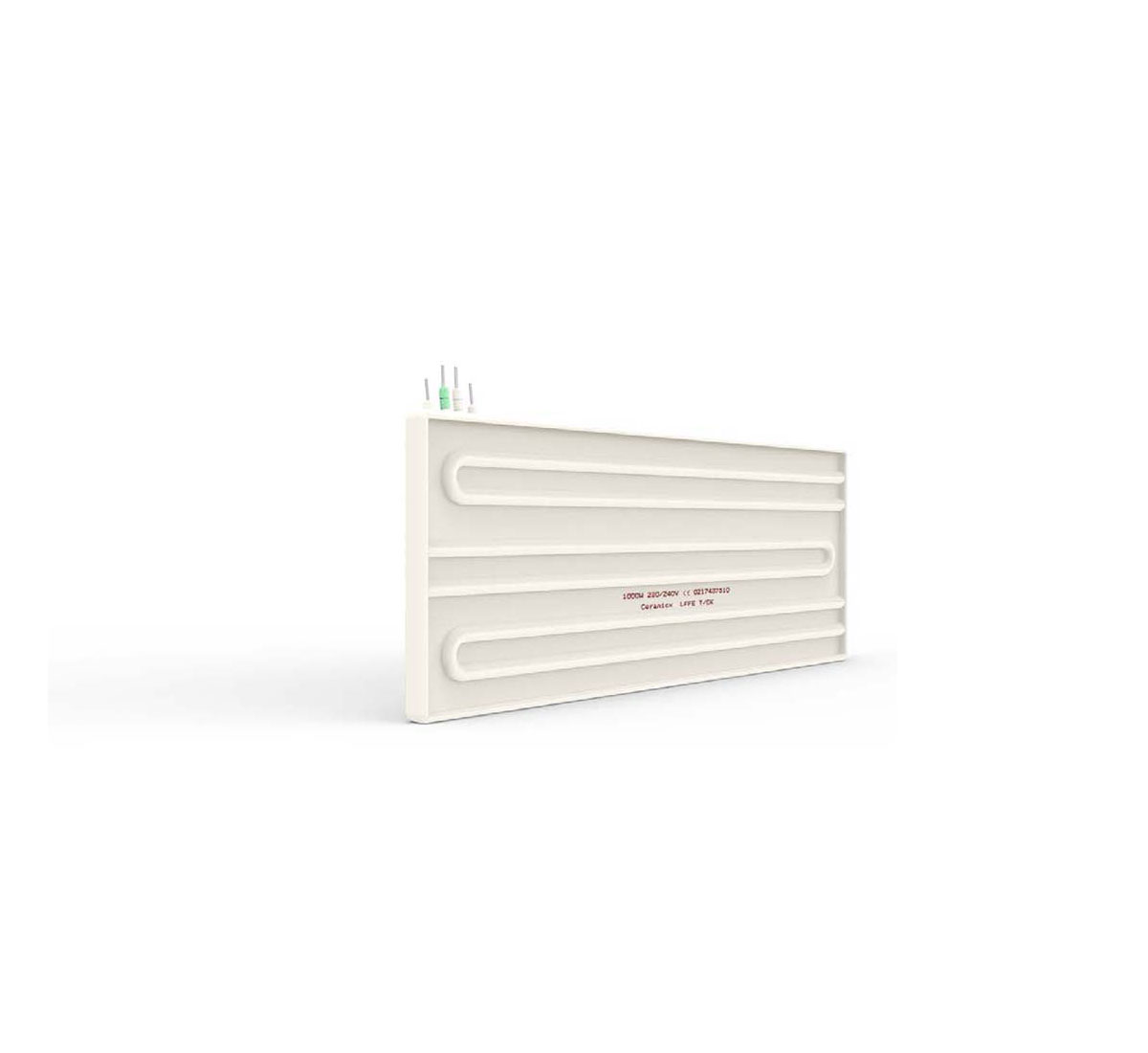 A picture of an Infrared elements in ceramic LFFE-K – large full flat element with thermocouple