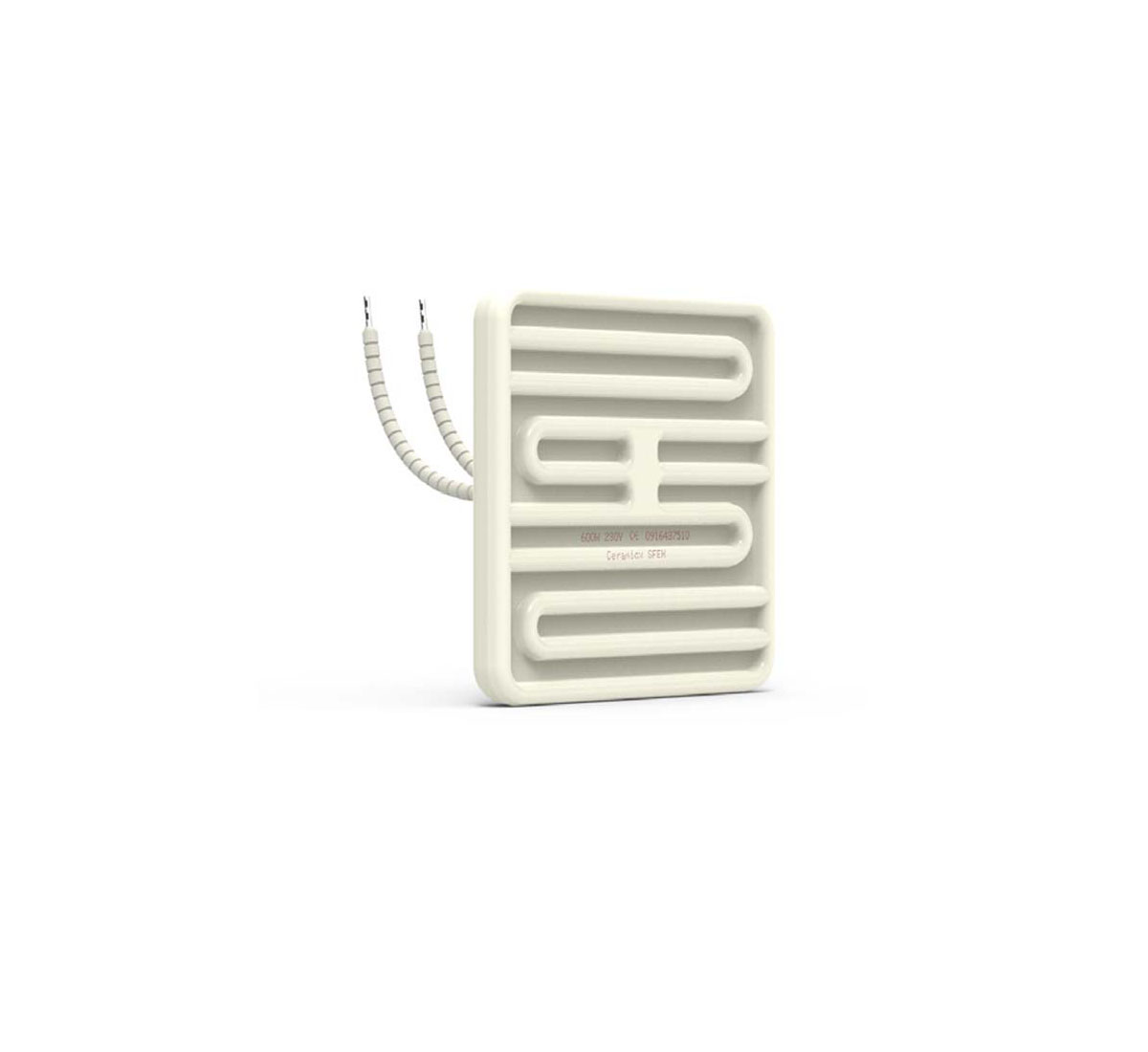 A picture of an Infrared elements in ceramic SFEH – square flat element hollow
