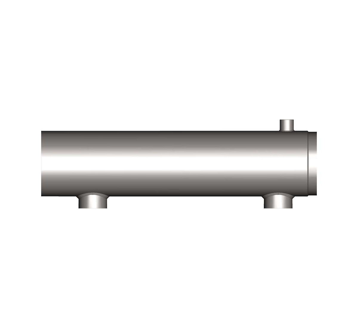 A picture of a tube in acidproof stainless steel and insulation kit for Backer flowheaters